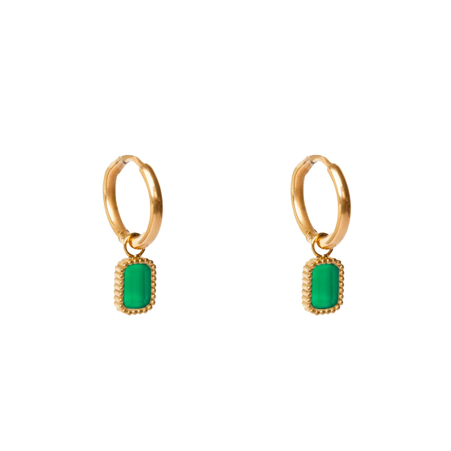AEC Paris Earrings Arinna Green Onyx