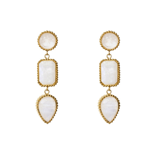 AEC Paris Earrings Persephone Moonstone