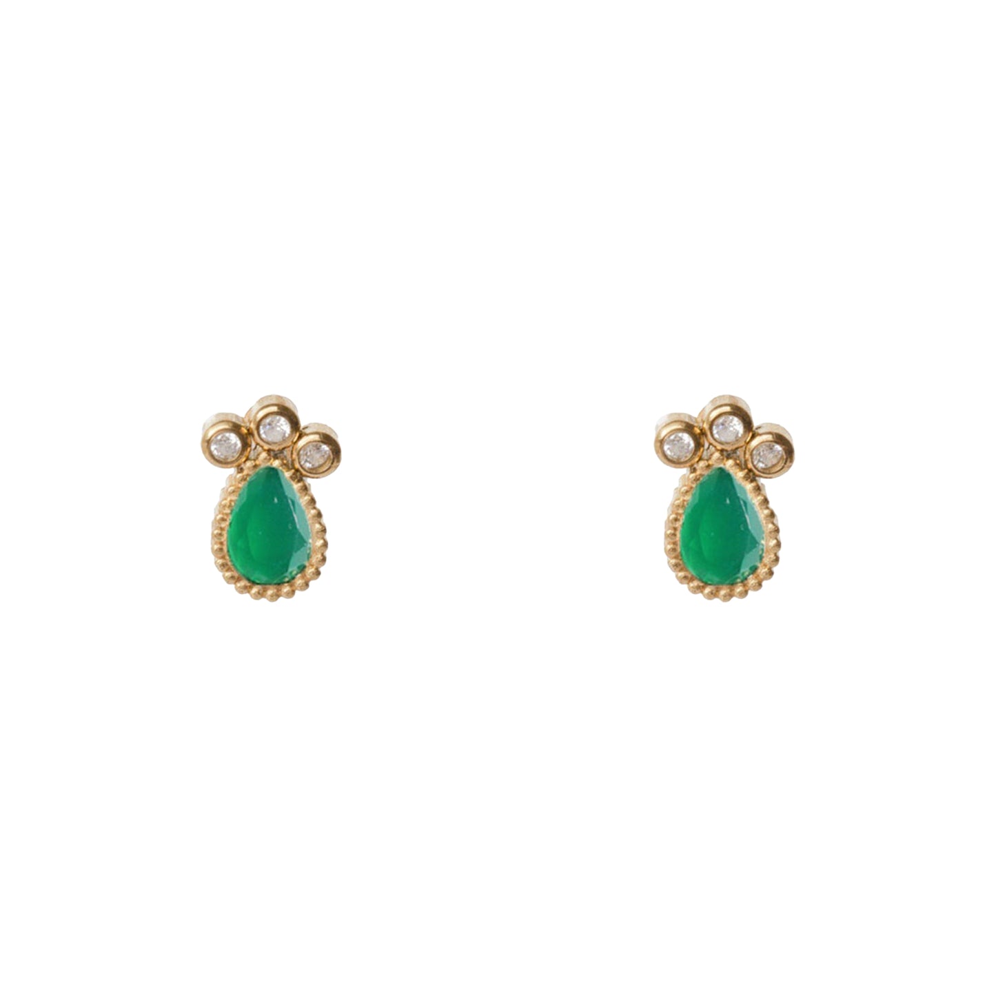 AEC Paris Earrings Venus Green Onyx