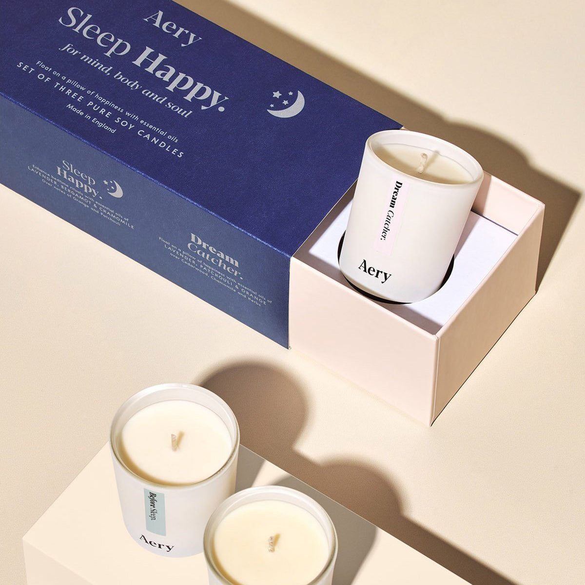 Aery Living Aromatherapy Votive Gift Set Sleep Happy Candle Gift Set Candle Gift Set