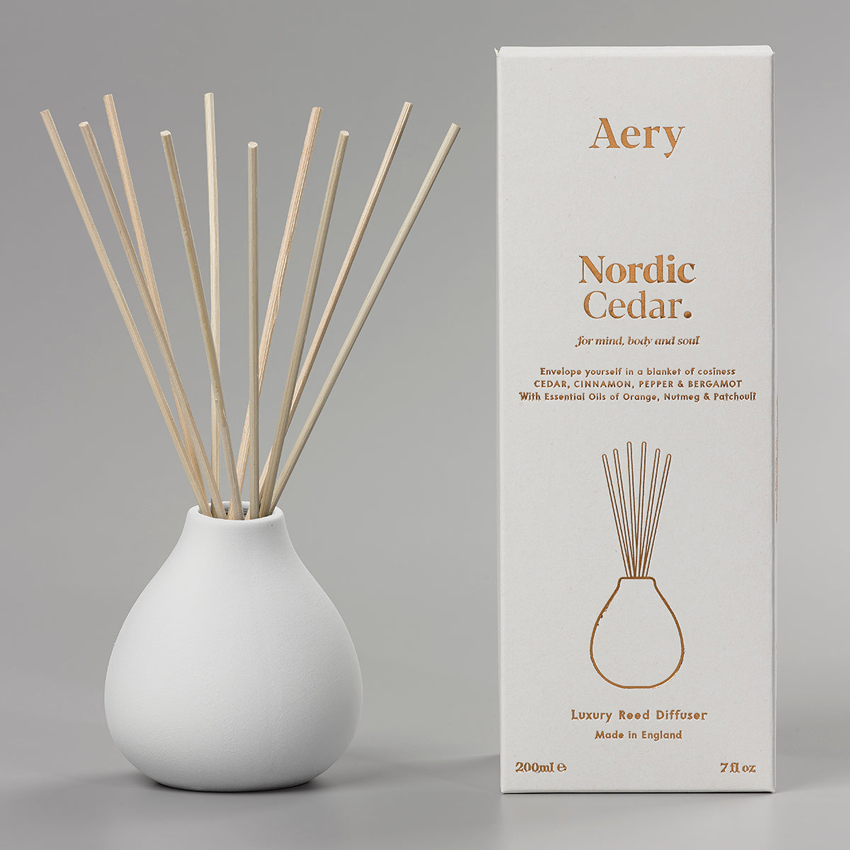 Aery Living Fernweh 200ml Reed Diffuser Nordic Cedar