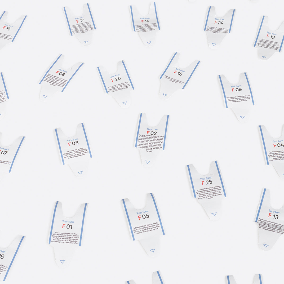 Another Me 100 Curious Facts Art Paper Trivia Game Paper Trivia Game