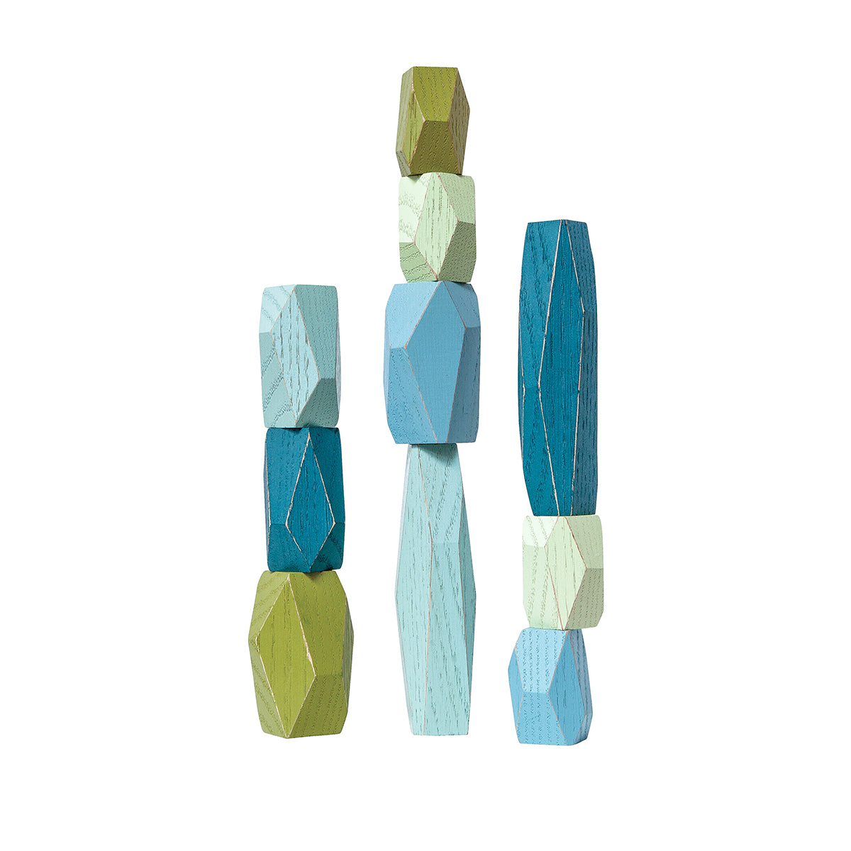 Areaware Balancing Blocks Ocean Wooden Toy Set Wooden Toy Set
