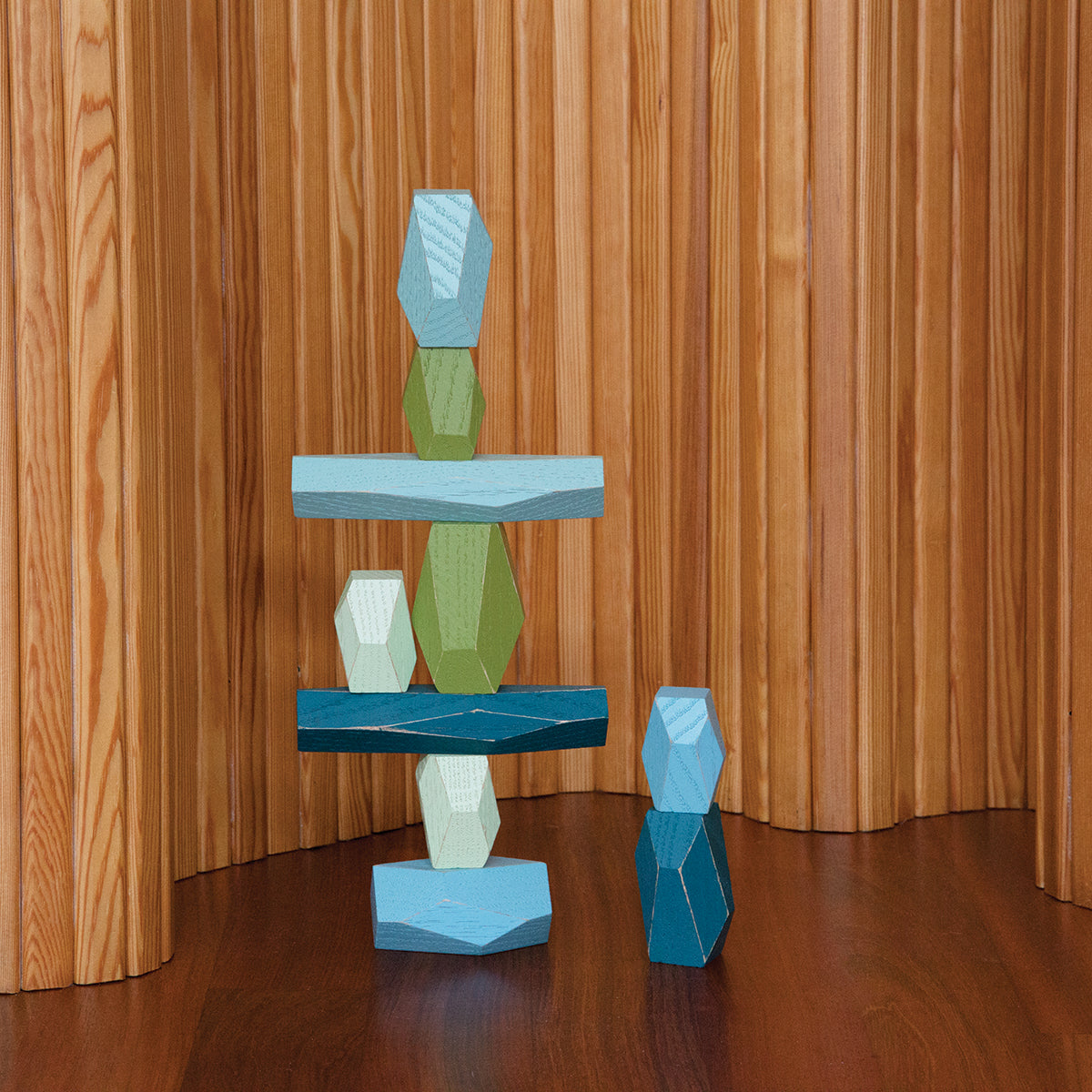 Areaware Balancing Blocks Ocean Wooden Toy Set Wooden Toy Set