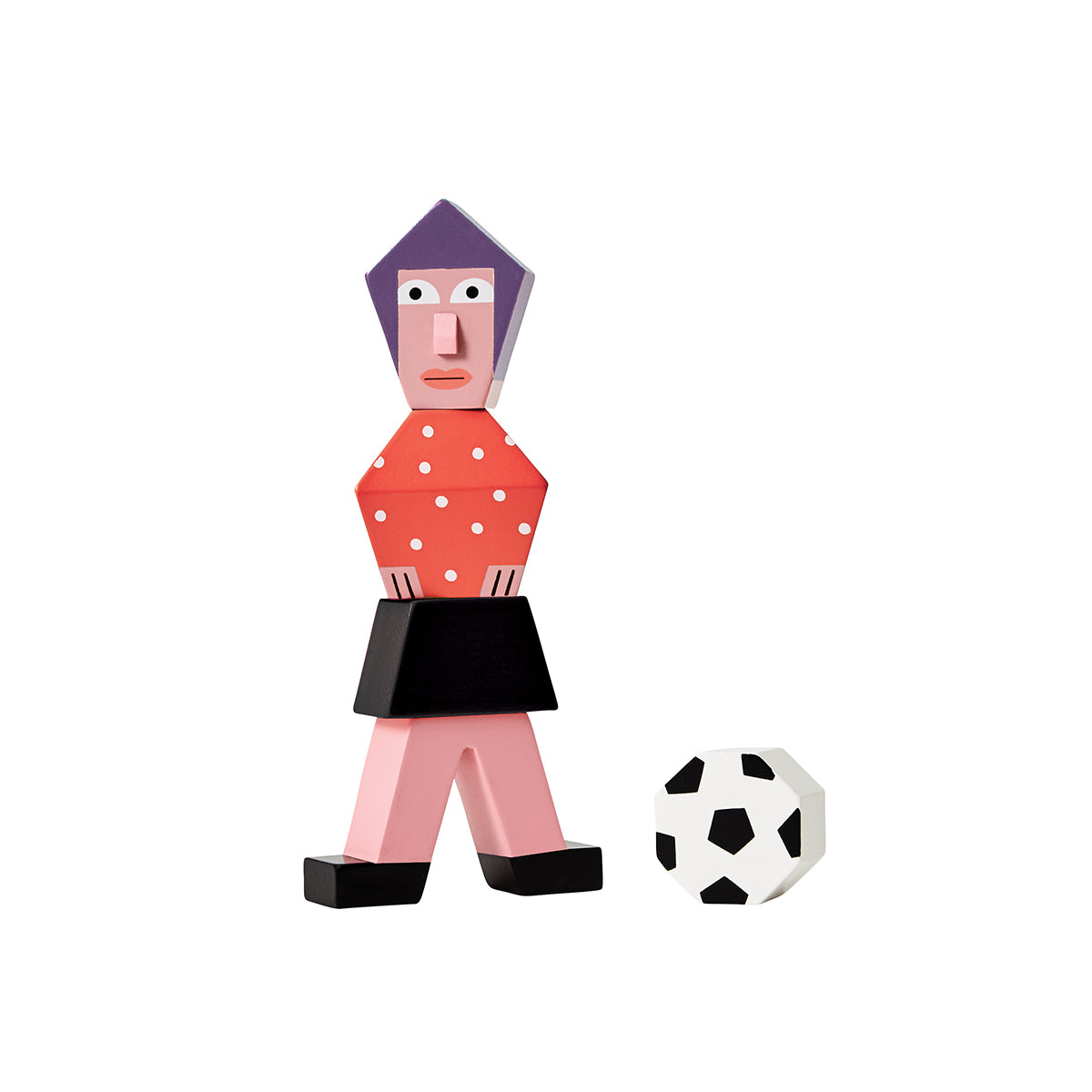 Areaware Block Party Gal Wooden Toy Wooden Toy