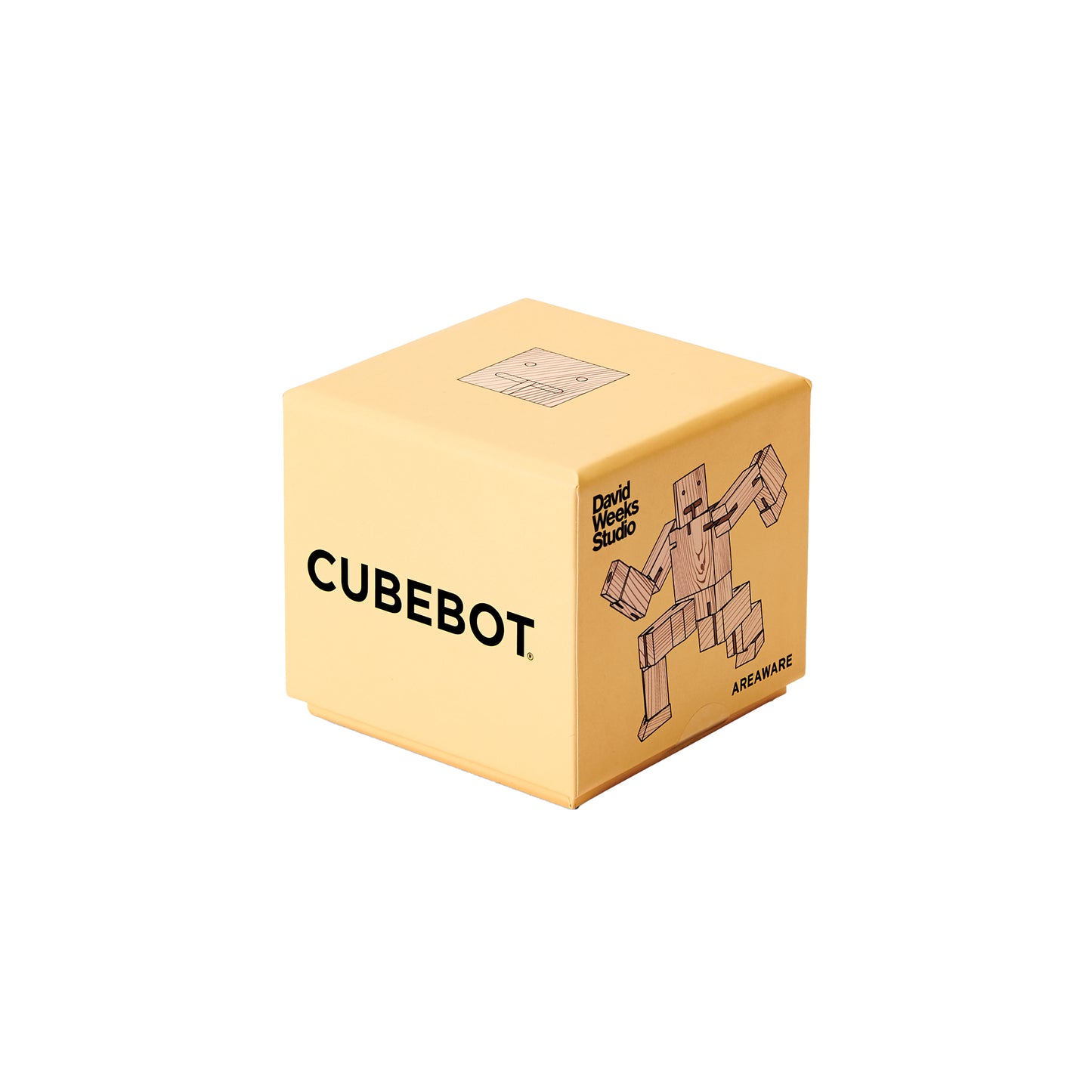 Areaware Cubebot Small Natural Robot Toy Robot Toy