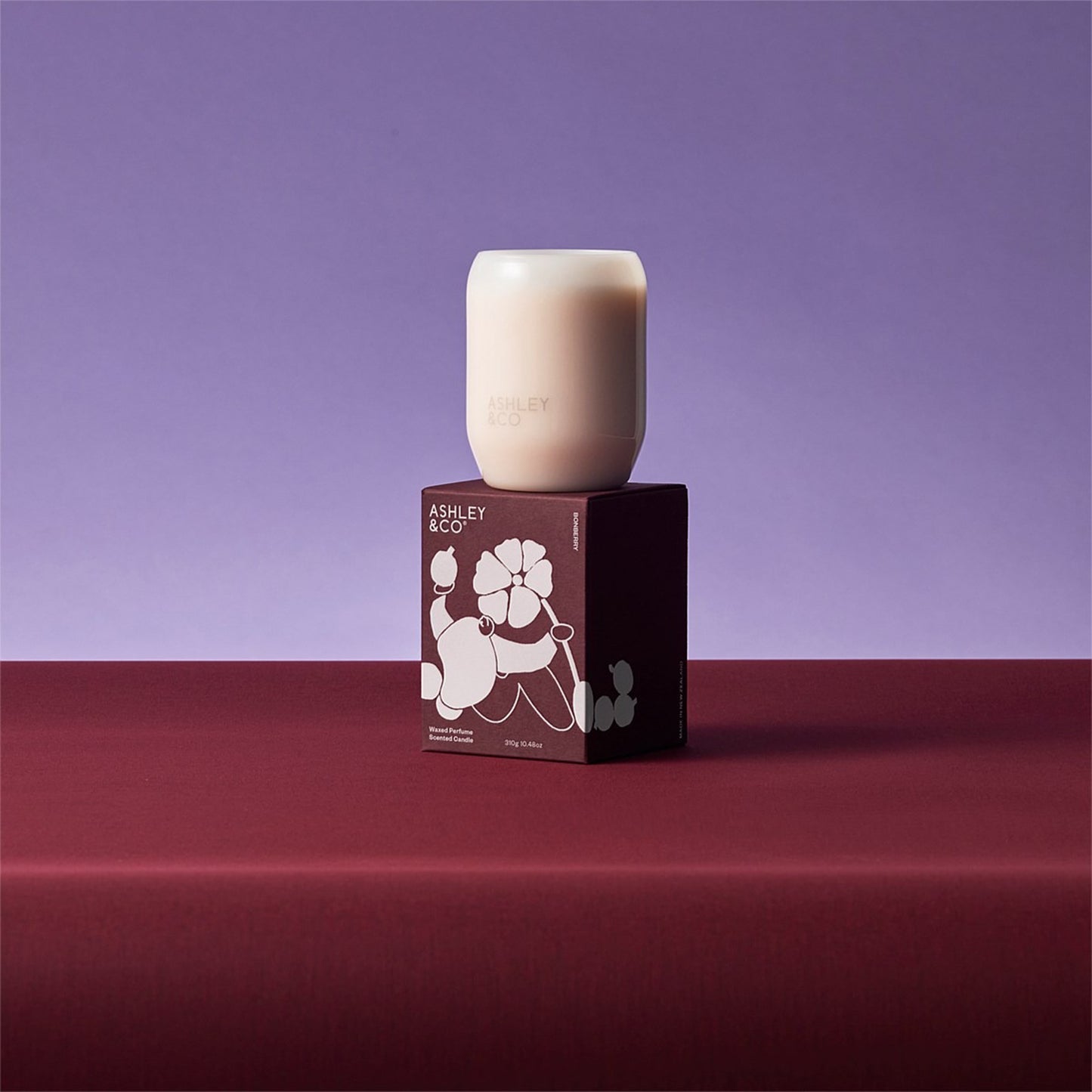 Ashley & Co Waxed Perfume 310g Limited Edition Bonberry Candle Candle