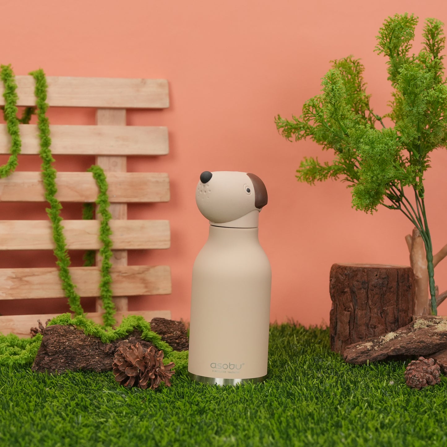 Asobu Bestie Bottle 460ml Brown Dog