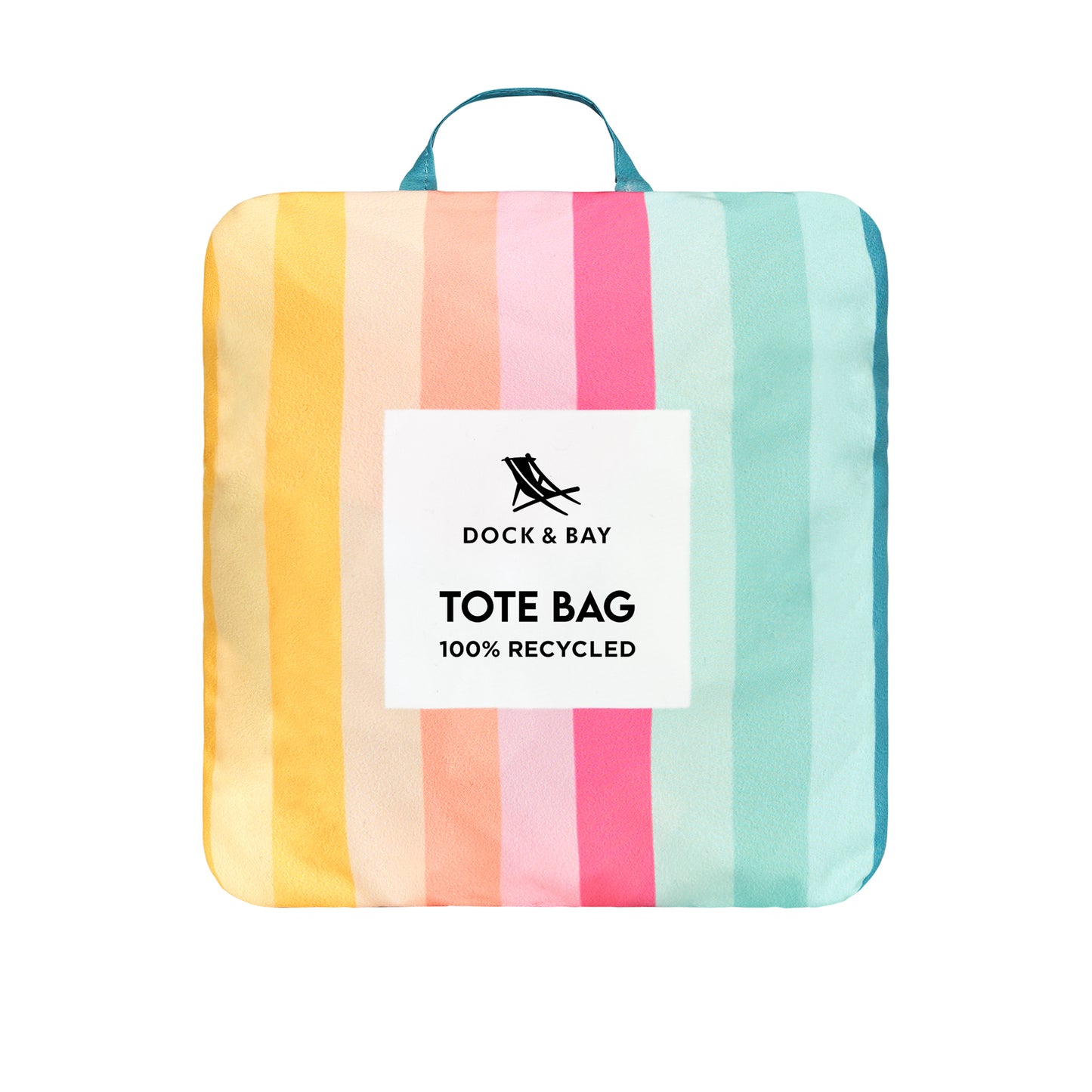 Dock & Bay Beach Tote Bag M Coastal Candy 100% Recycled 100% Recycled