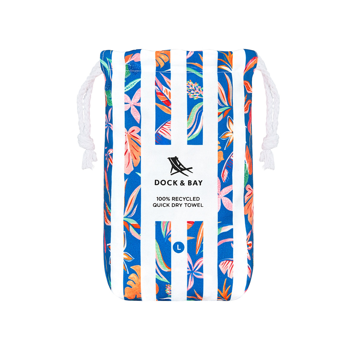 Dock & Bay Beach Towel Flower Power Collection L Tropical Bloom 100% Recycled 100% Recycled