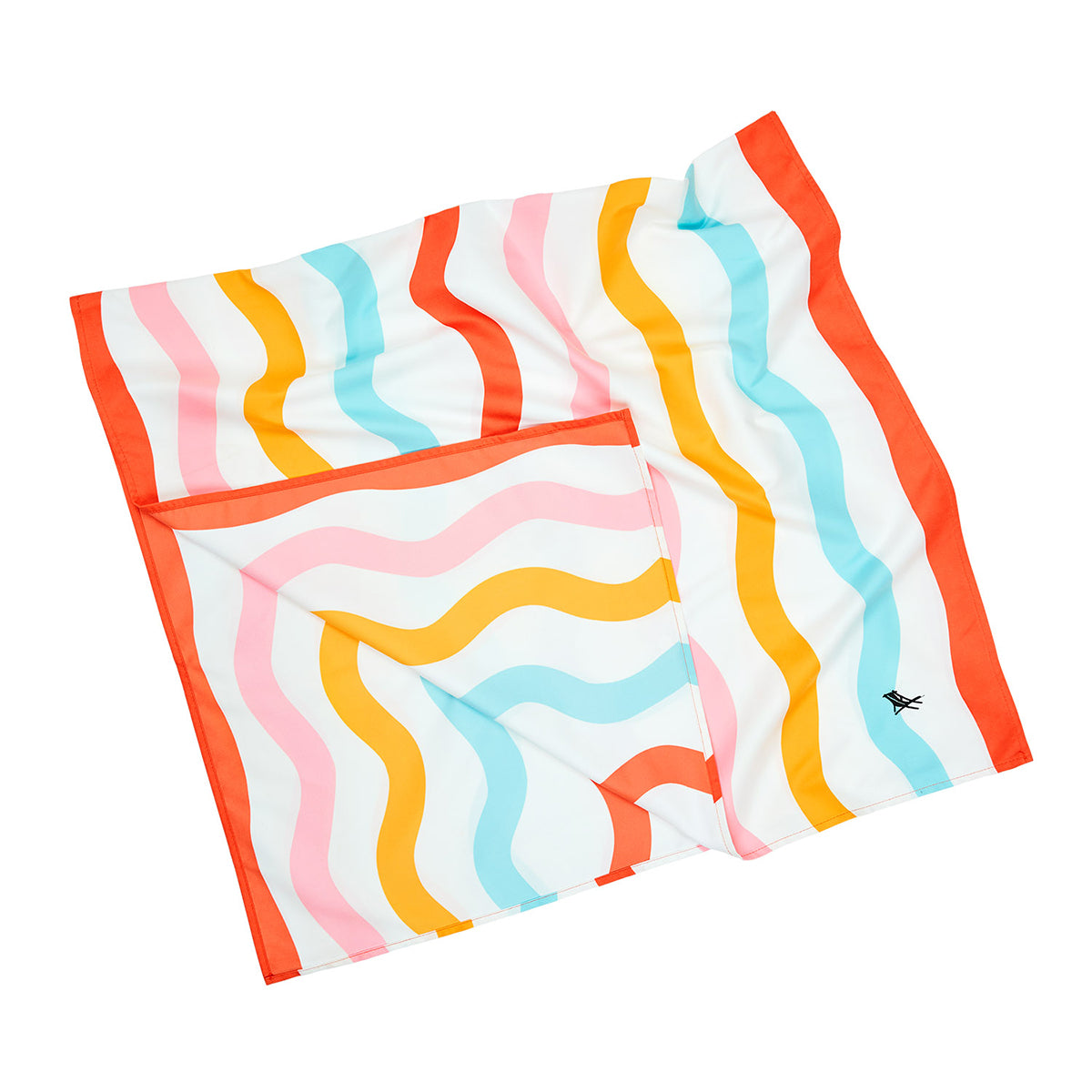Dock & Bay Beach Towel Kids Collection M Squiggle Face 100% Recycled 100% Recycled