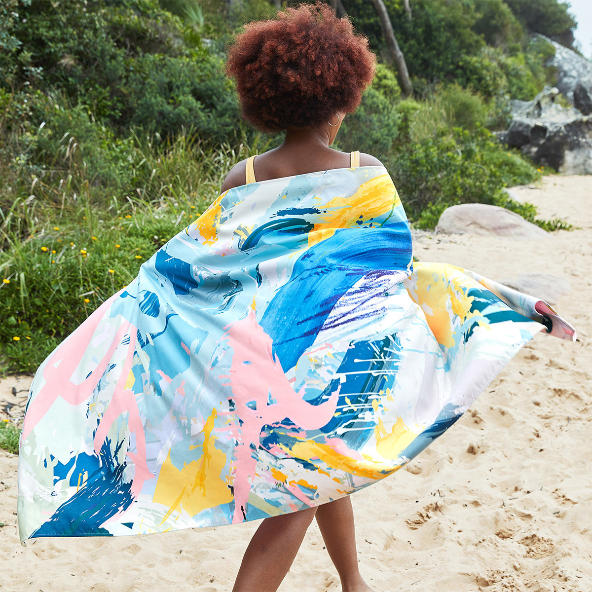 Dock & Bay Beach Towel Michael Black Collection Nothing Better 100% Recycled 100% Recycled