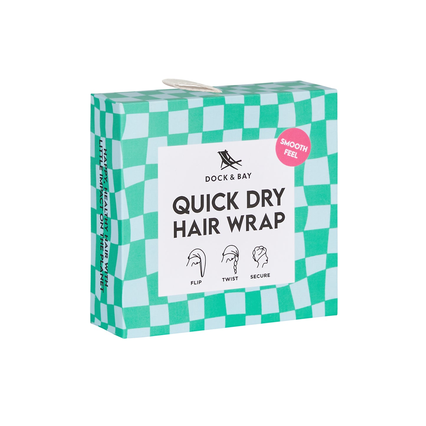 Dock & Bay Hair Wrap Collection Check Mate 100% Recycled 100% Recycled