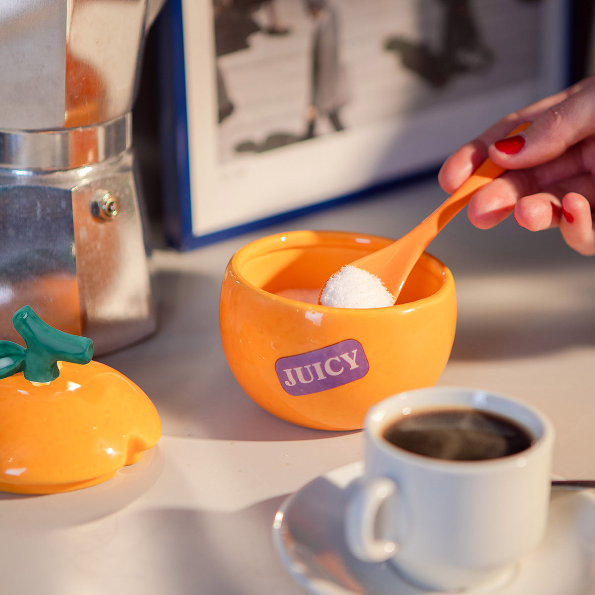 DOIY Farmers Market Sugar Bowl Orange