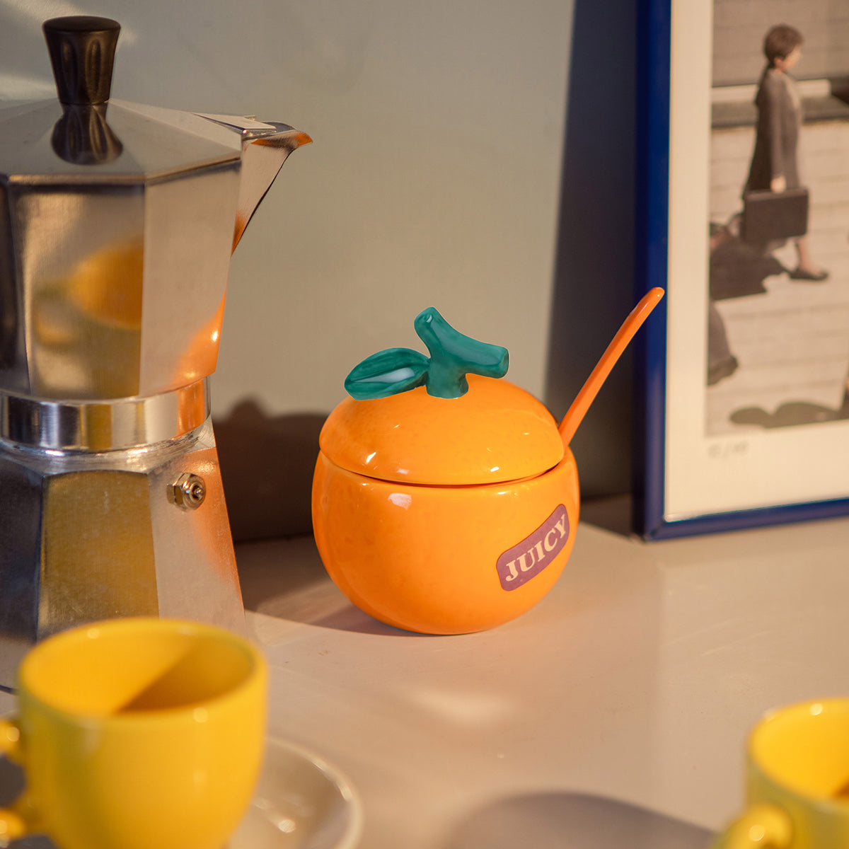 DOIY Farmers Market Sugar Bowl Orange
