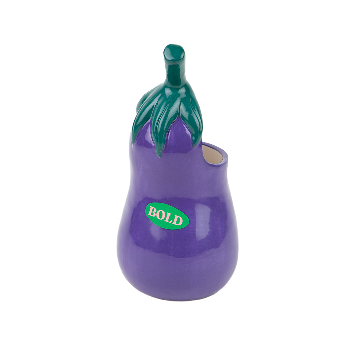 DOIY Farmers Market Utensil Pot Eggplant
