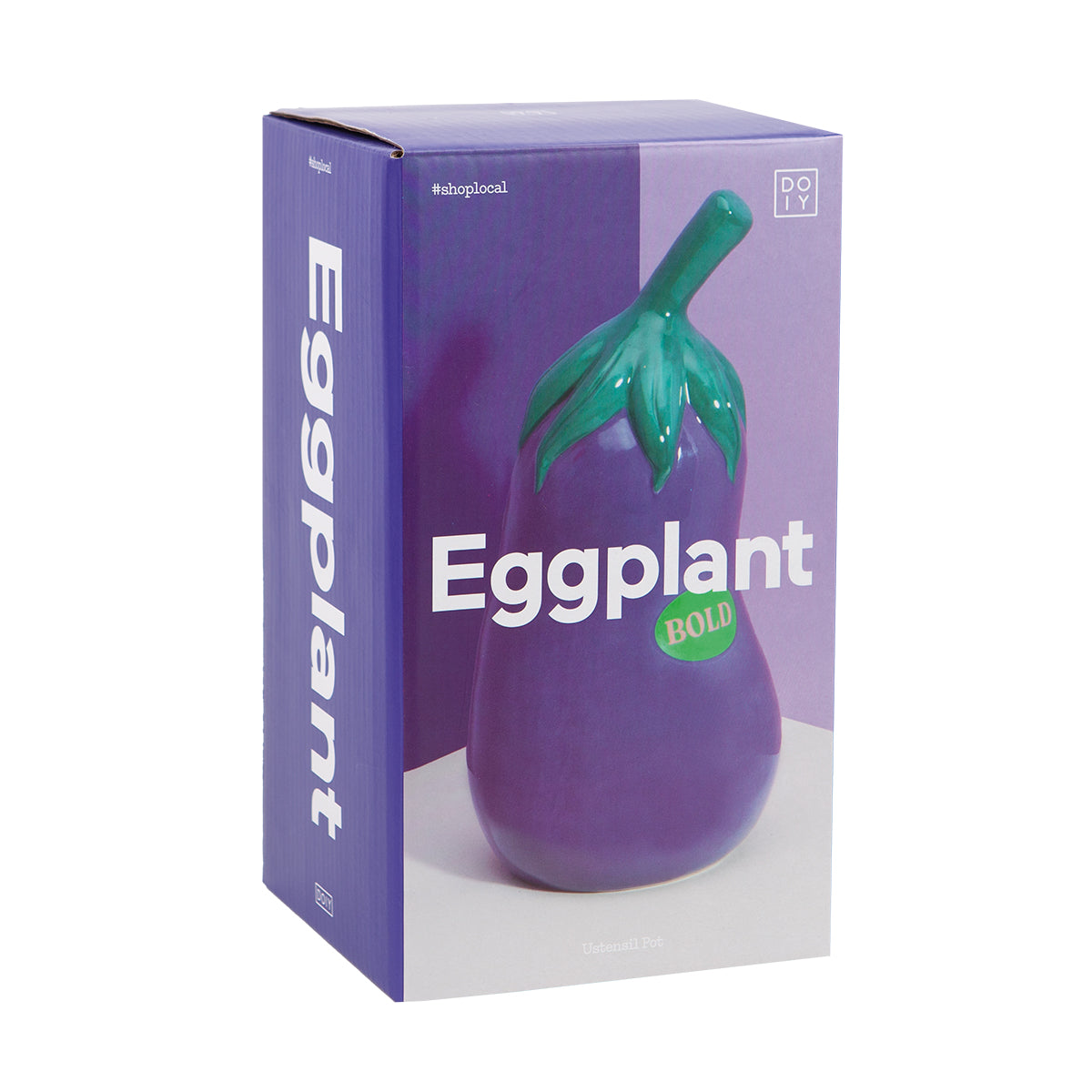 DOIY Farmers Market Utensil Pot Eggplant