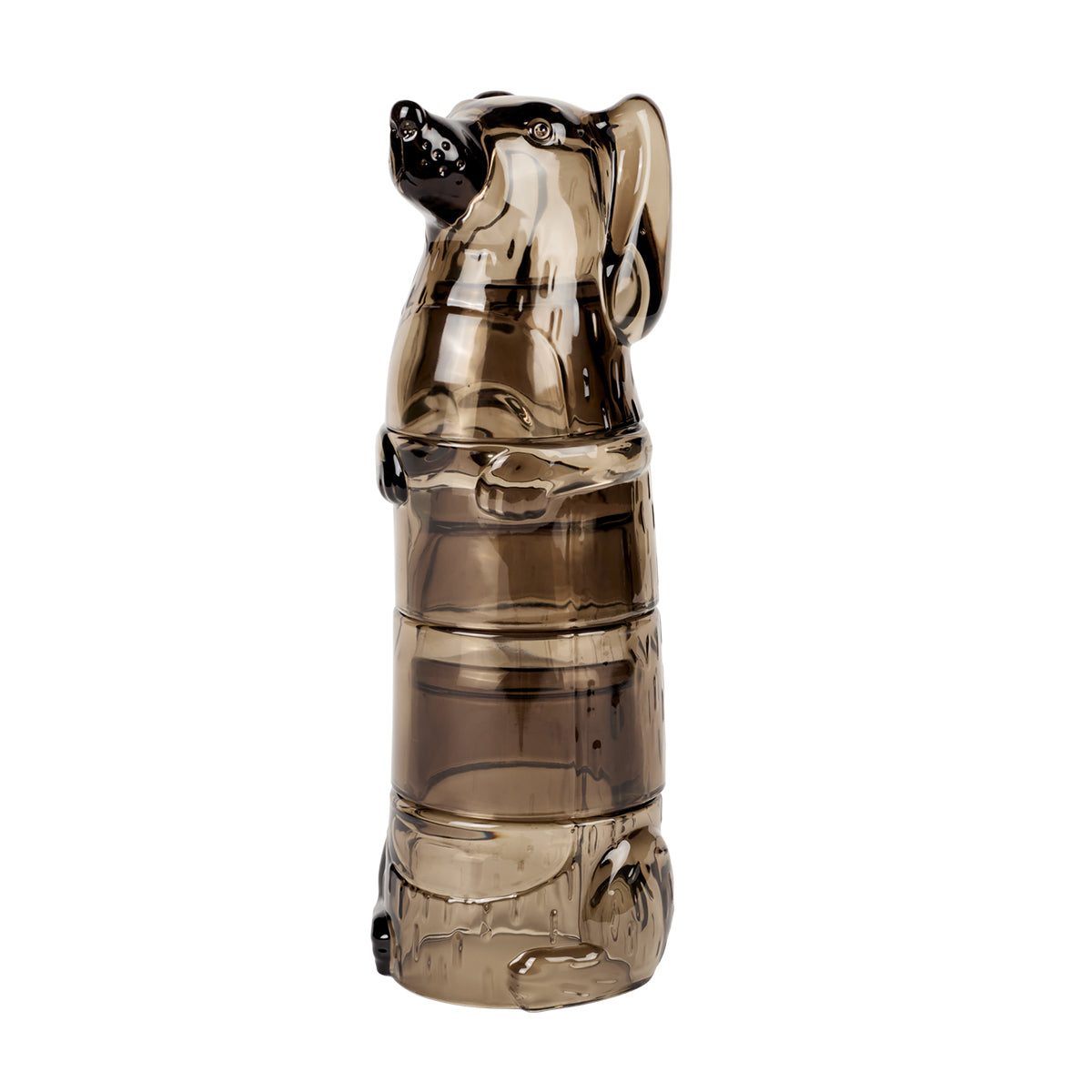 DOIY Puppy Stacking Glasses Brown
