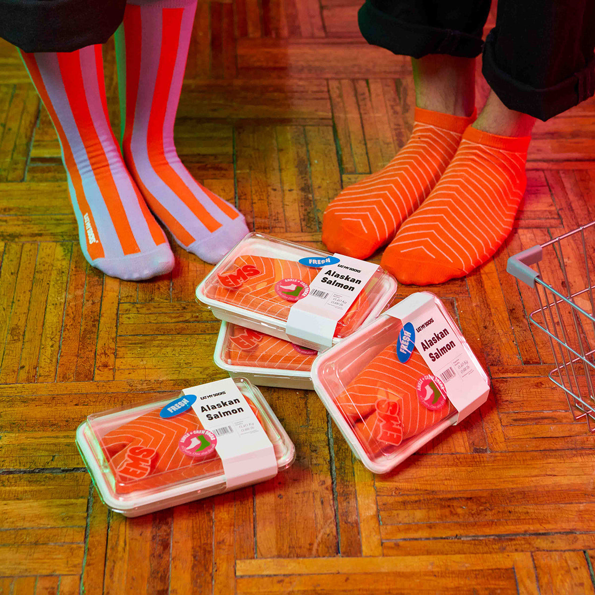 Eat My Socks Socks Alaskan Salmon (2 pairs)