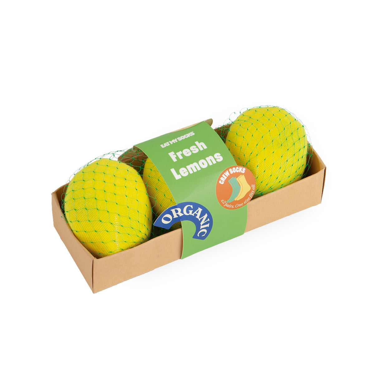 Eat My Socks Socks Fresh Lemons (2 pairs)