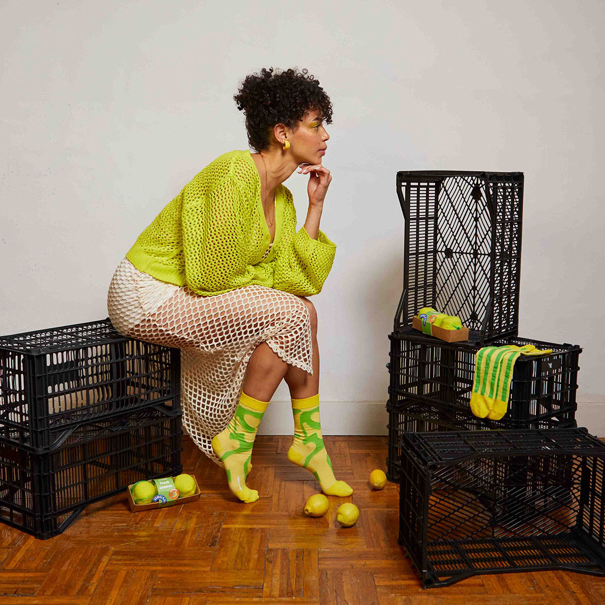 Eat My Socks Socks Fresh Lemons (2 pairs)