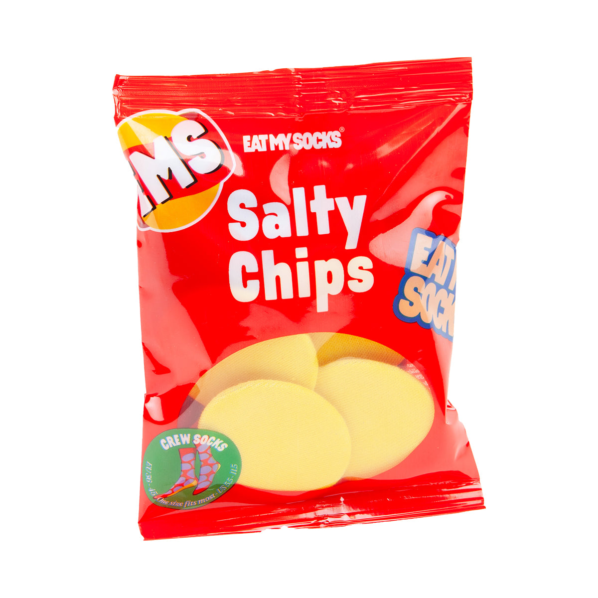 Eat My Socks Socks Salty Chips Red