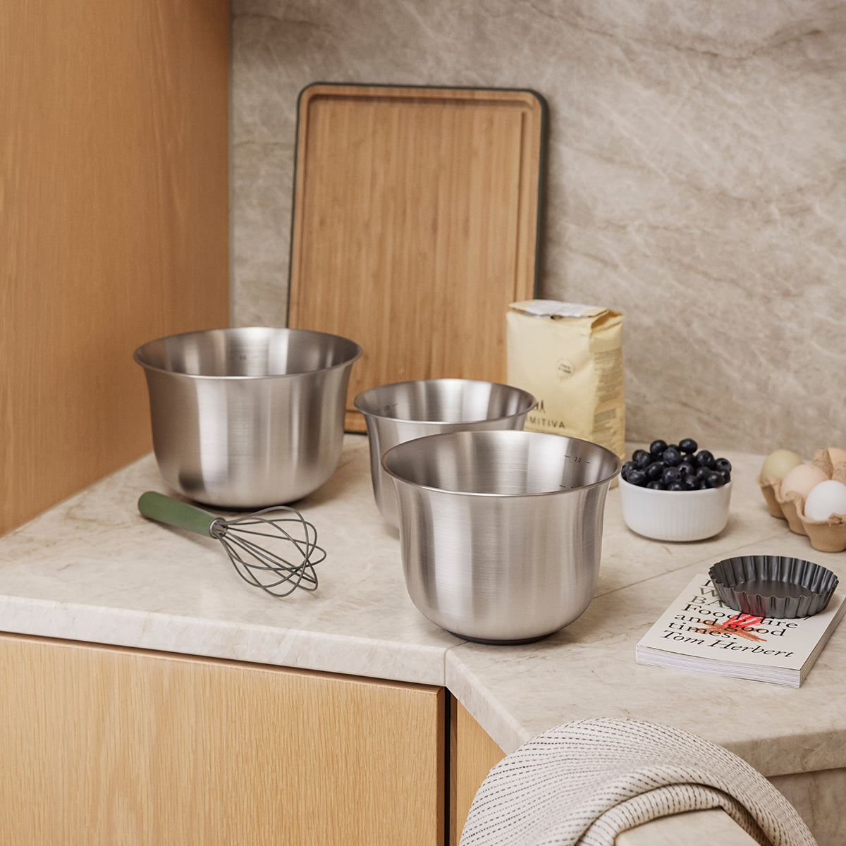Eva Solo Green Tools Mixing Bowls Stainless Steel (set of 3)