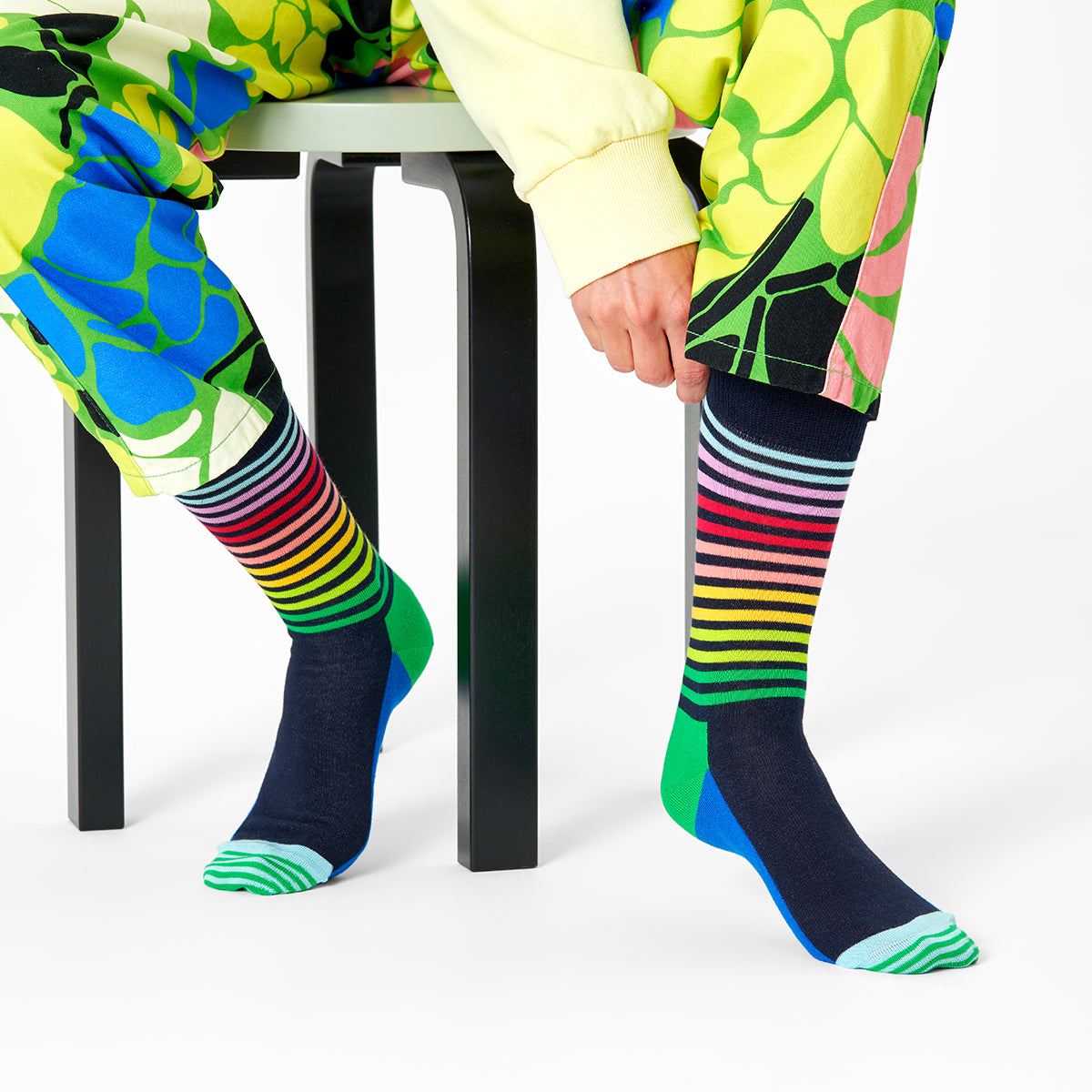 Happy Socks Half Stripe Sock (6501)