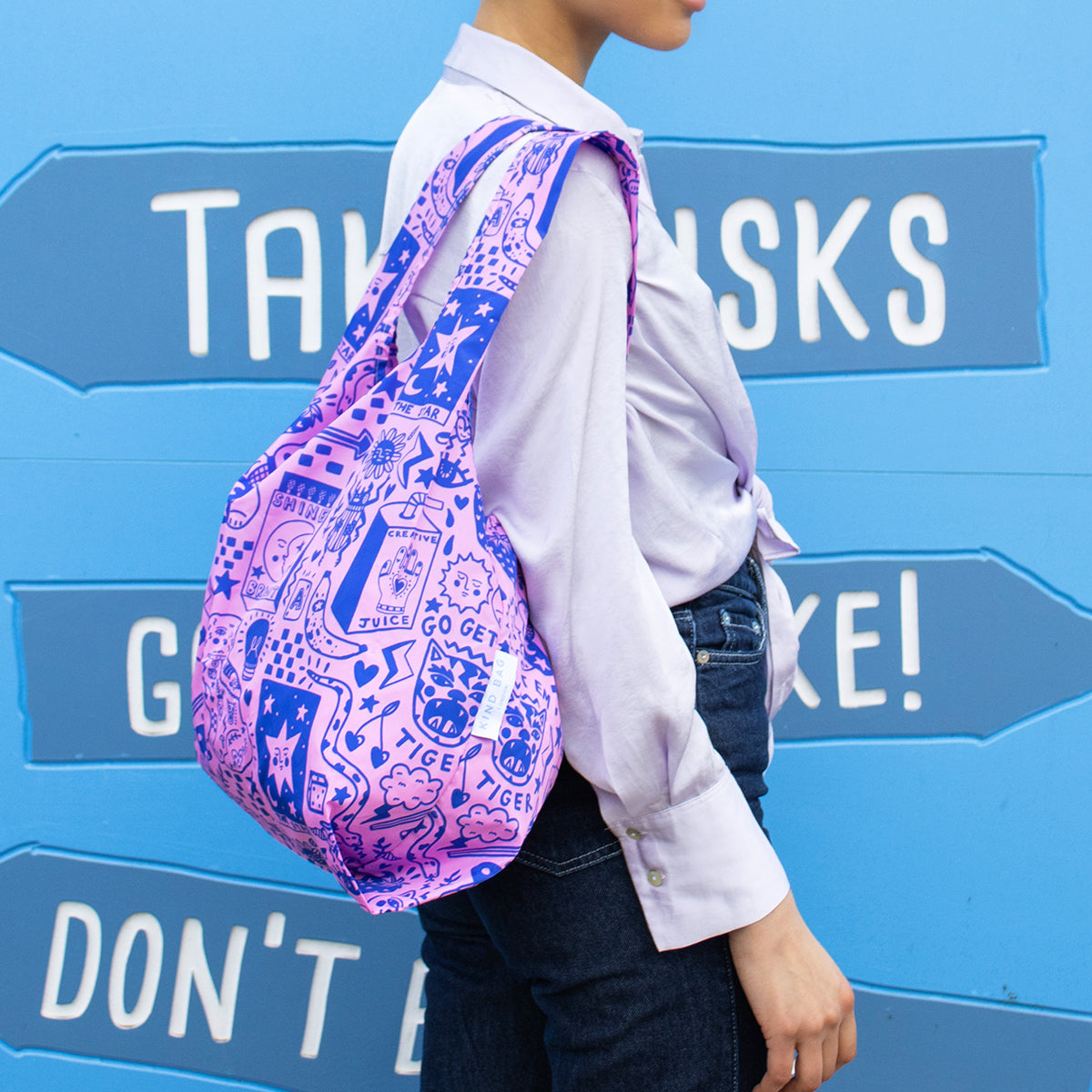 Kind Bag Reusable Bag Collab Amy Hastings Tiger