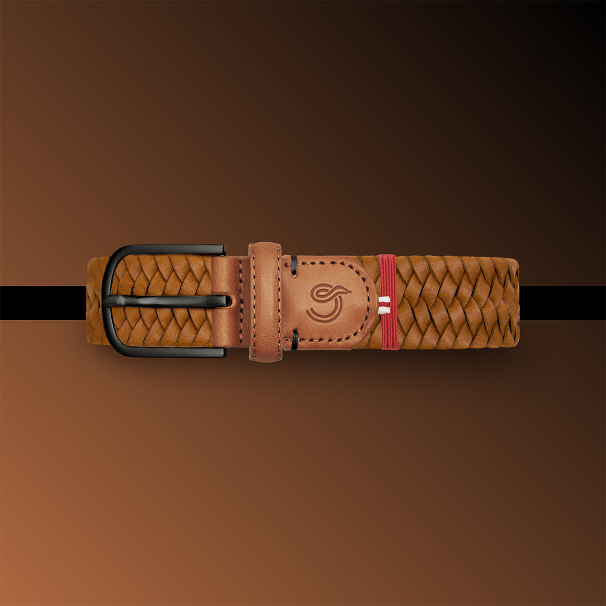 La Boucle La Boucle Stretch Leather Contrast Dallas Woven Belt Woven Belt