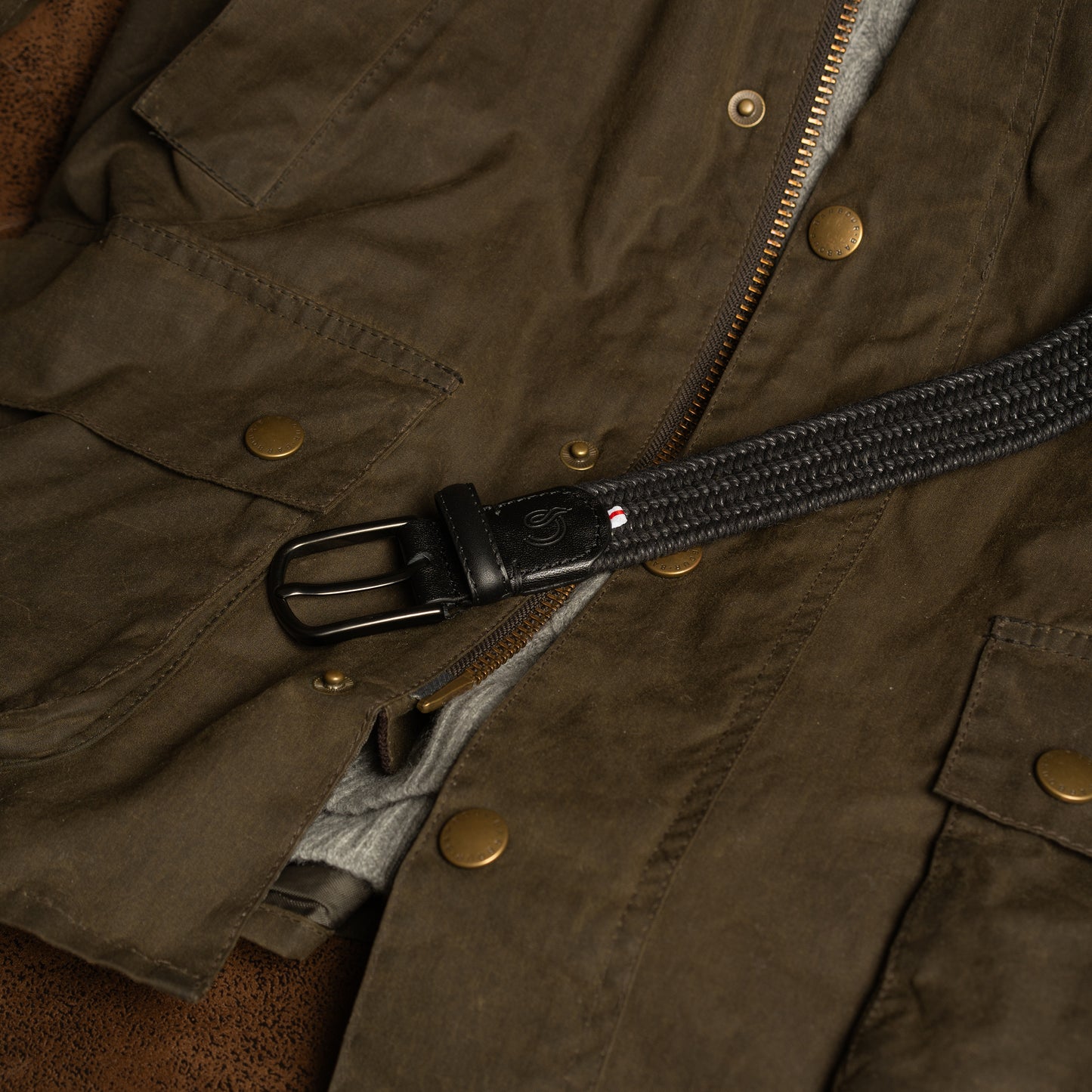 La Boucle La Boucle Waxed Cotton Lombardia Woven Belt Woven Belt