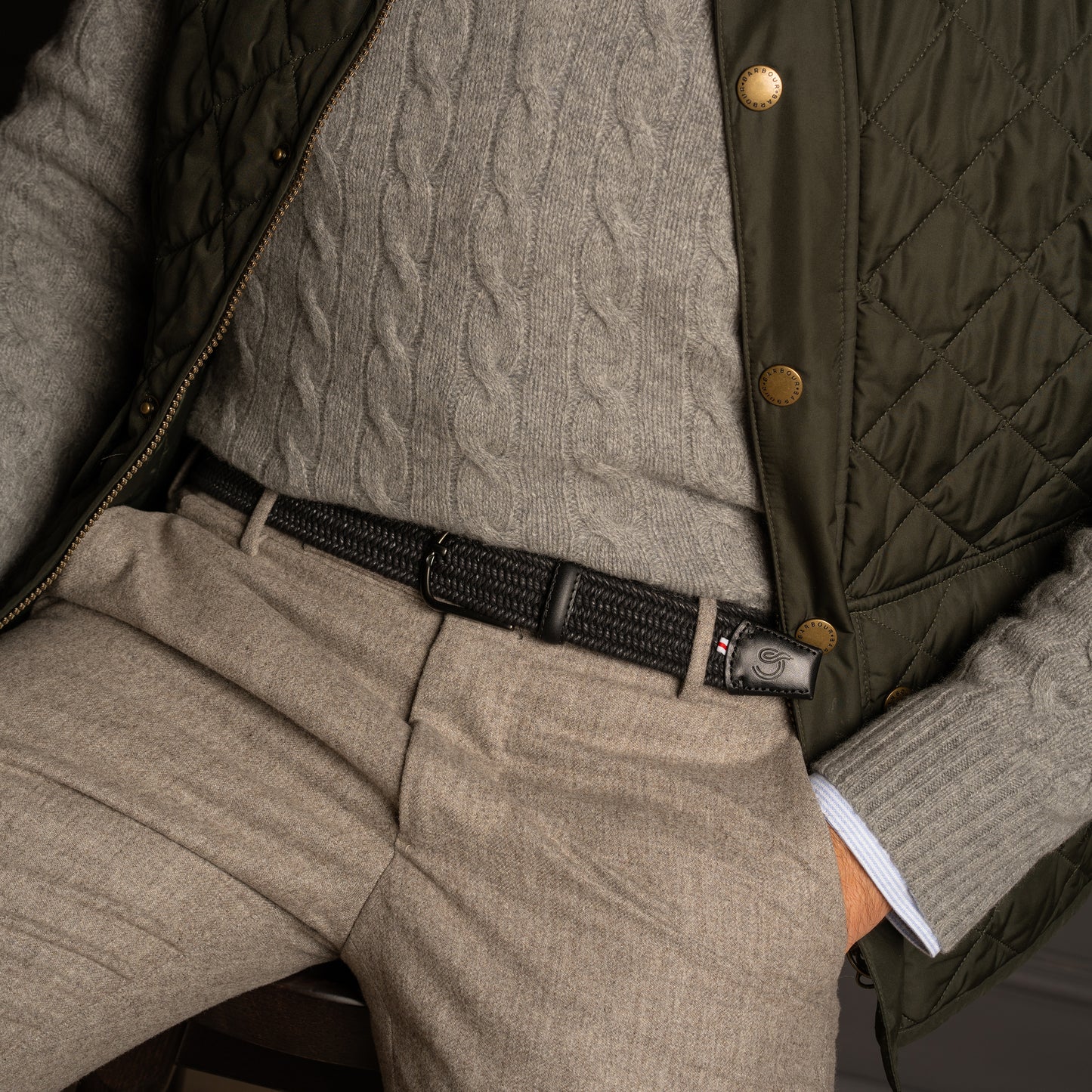 La Boucle La Boucle Waxed Cotton Lombardia Woven Belt Woven Belt