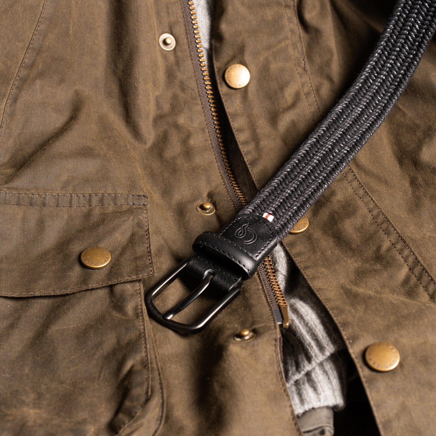 La Boucle La Boucle Waxed Cotton Lombardia Woven Belt Woven Belt