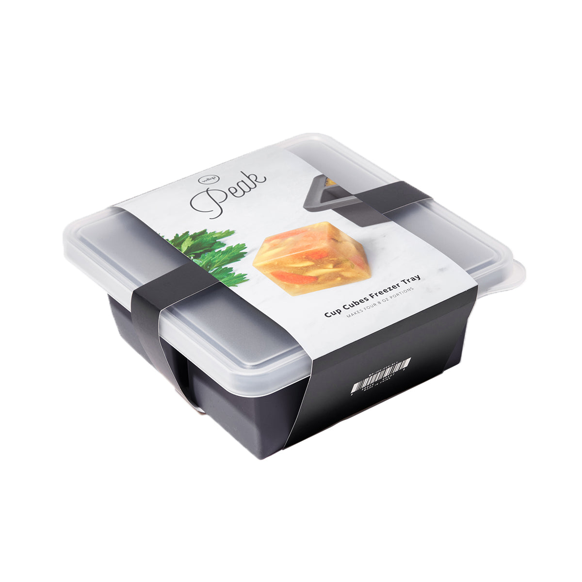 W&P Cup Cubes Freezer Tray Four Charcoal