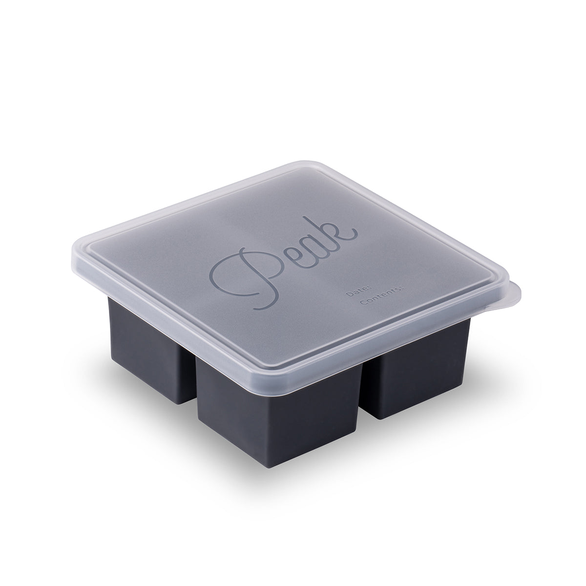 W&P Cup Cubes Freezer Tray Four Charcoal