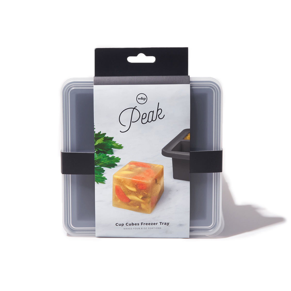 W&P Cup Cubes Freezer Tray Four Charcoal