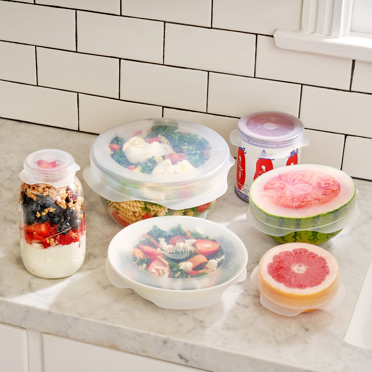 W&P Reusable Stretch Lid (set of 6) v1 Food Cover Food Cover
