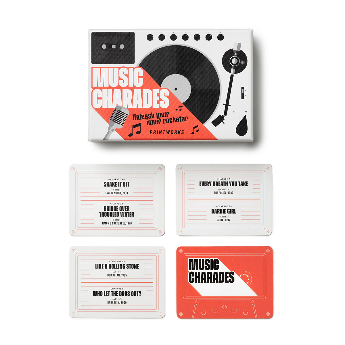 Printworks Card Game Charades Music