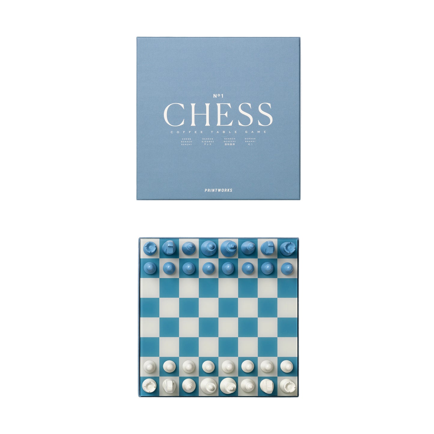 Printworks Classic Games Chess Dusty Blue