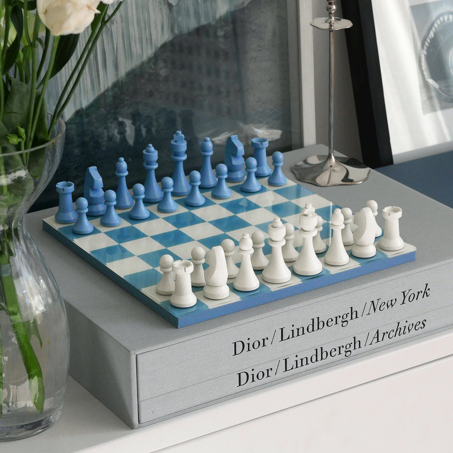 Printworks Classic Games Chess Dusty Blue