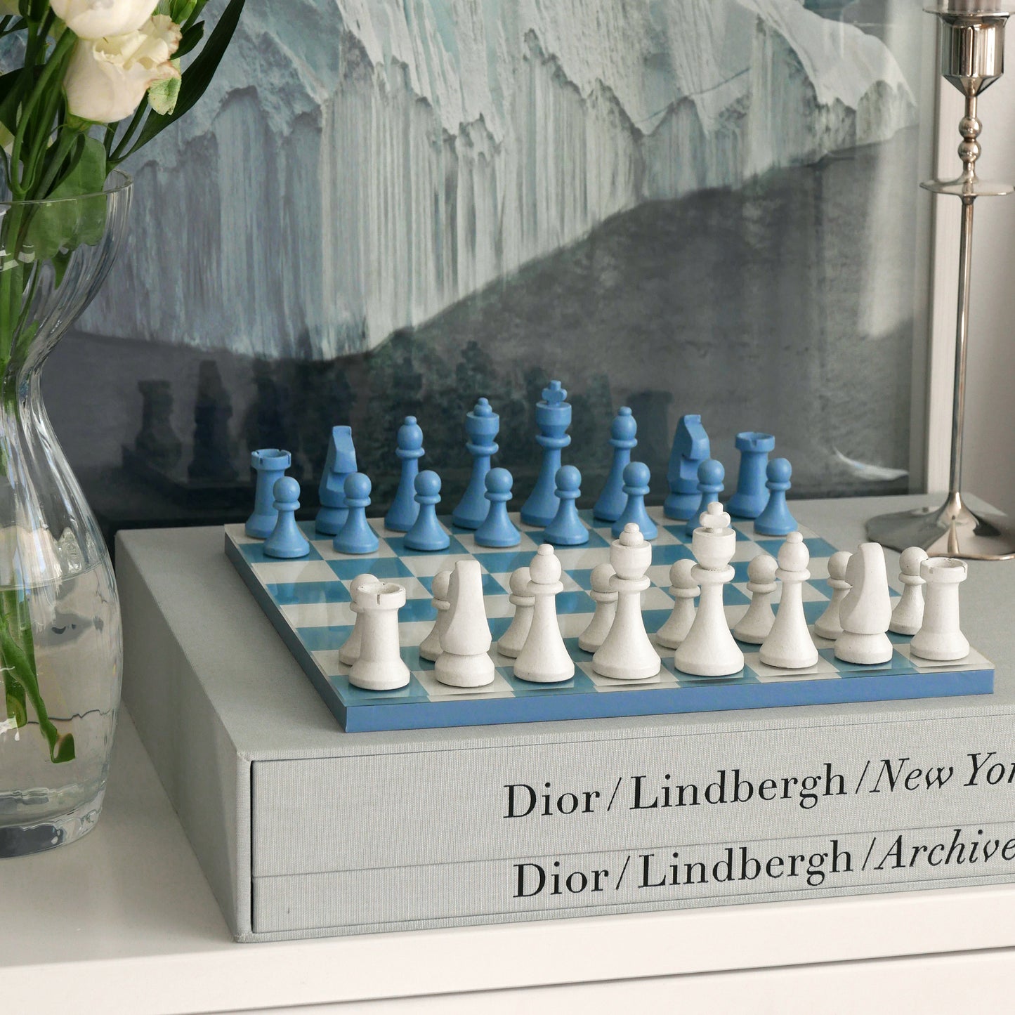 Printworks Classic Games Chess Dusty Blue