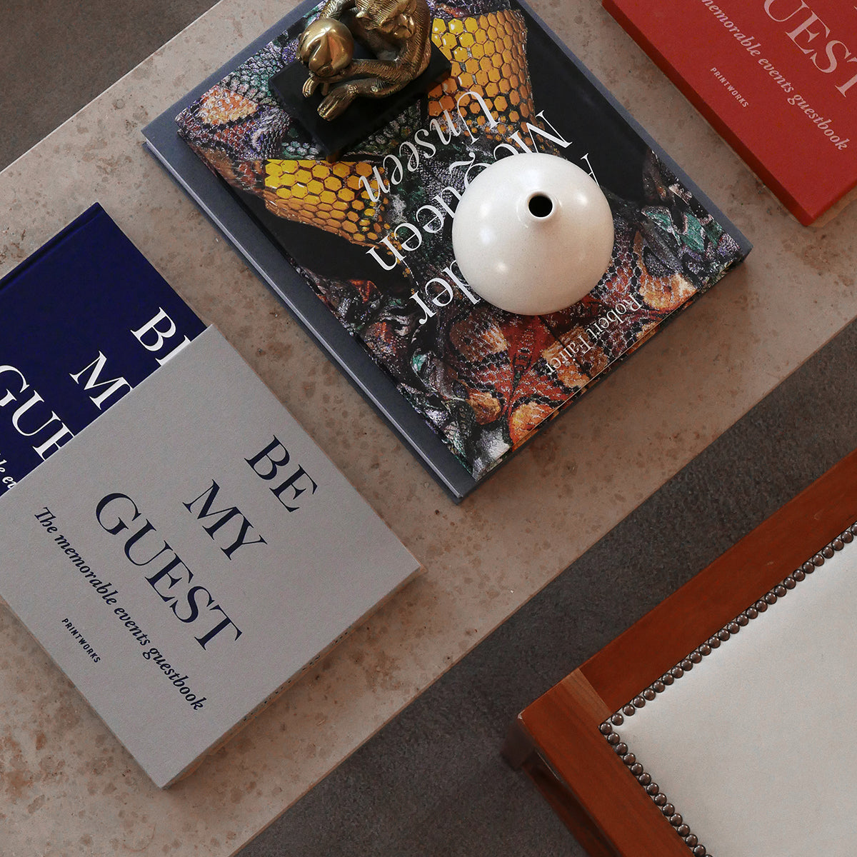 Printworks Guest Book Grey Navy