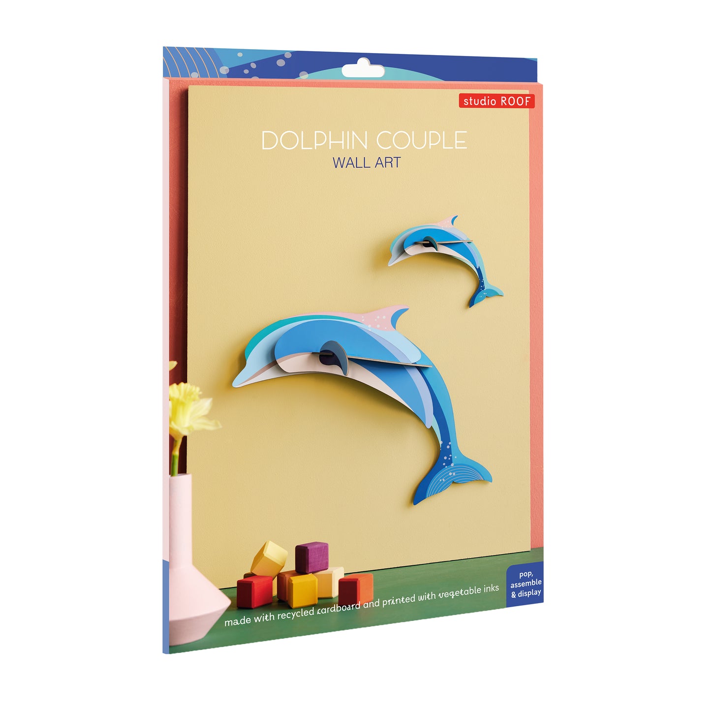 Studio Roof Wall Art Sea Creatures (A4) Dolphin Couple