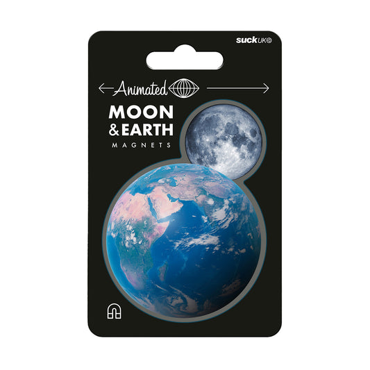 Animated Moon & Earth Magnets