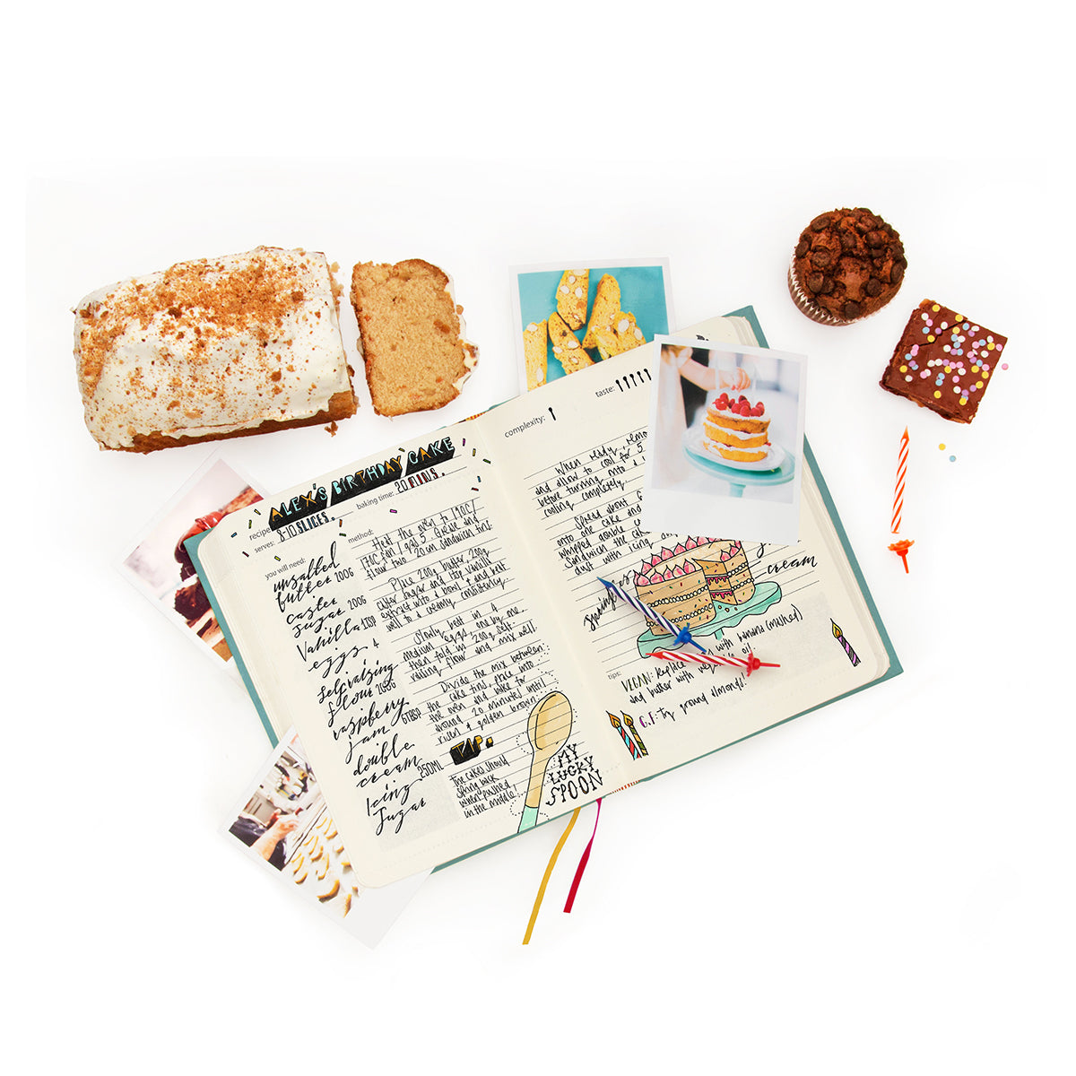 Suck UK My Baking Journal Light Blue