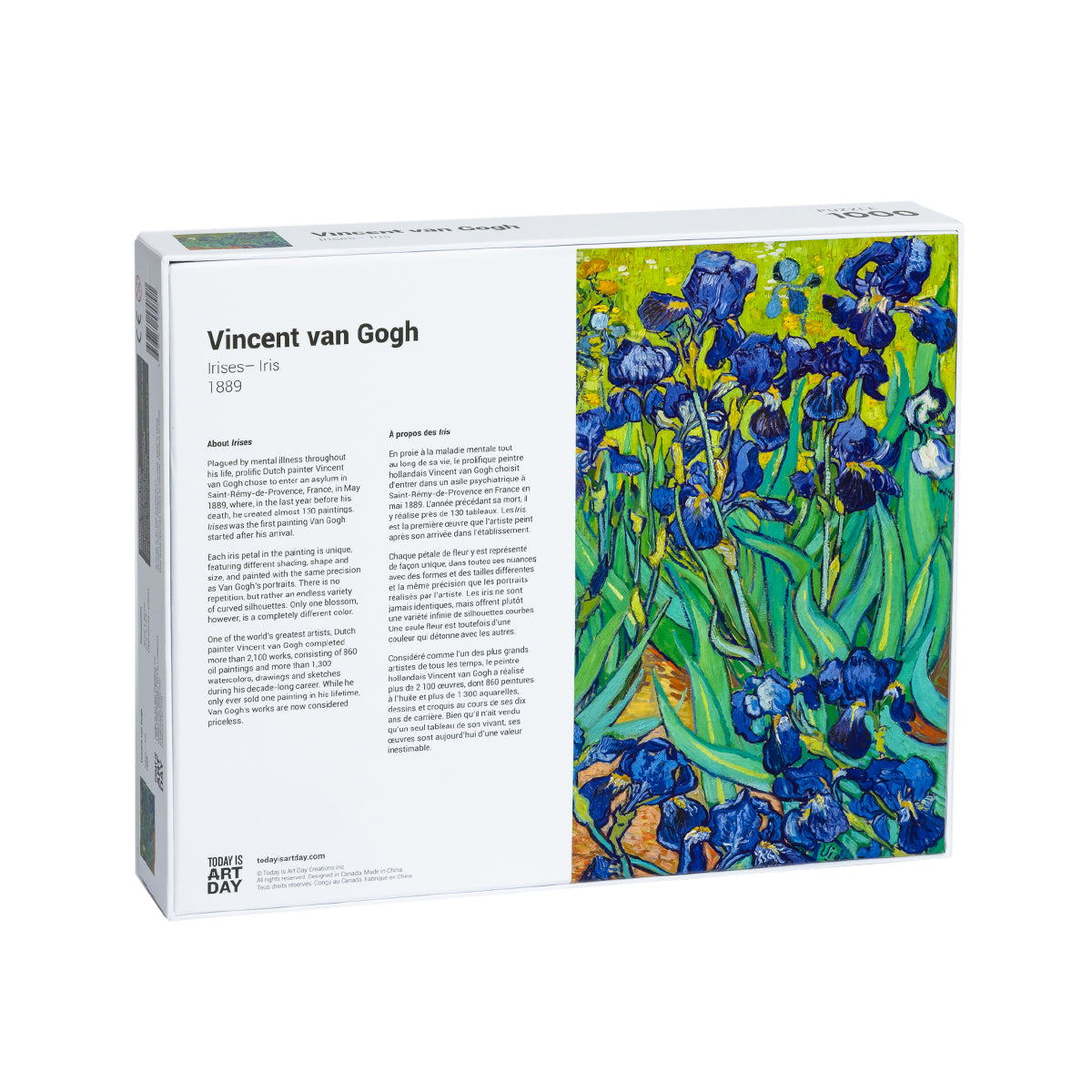 Today Is Art Day Art Puzzle Vincent Van Gogh Irises