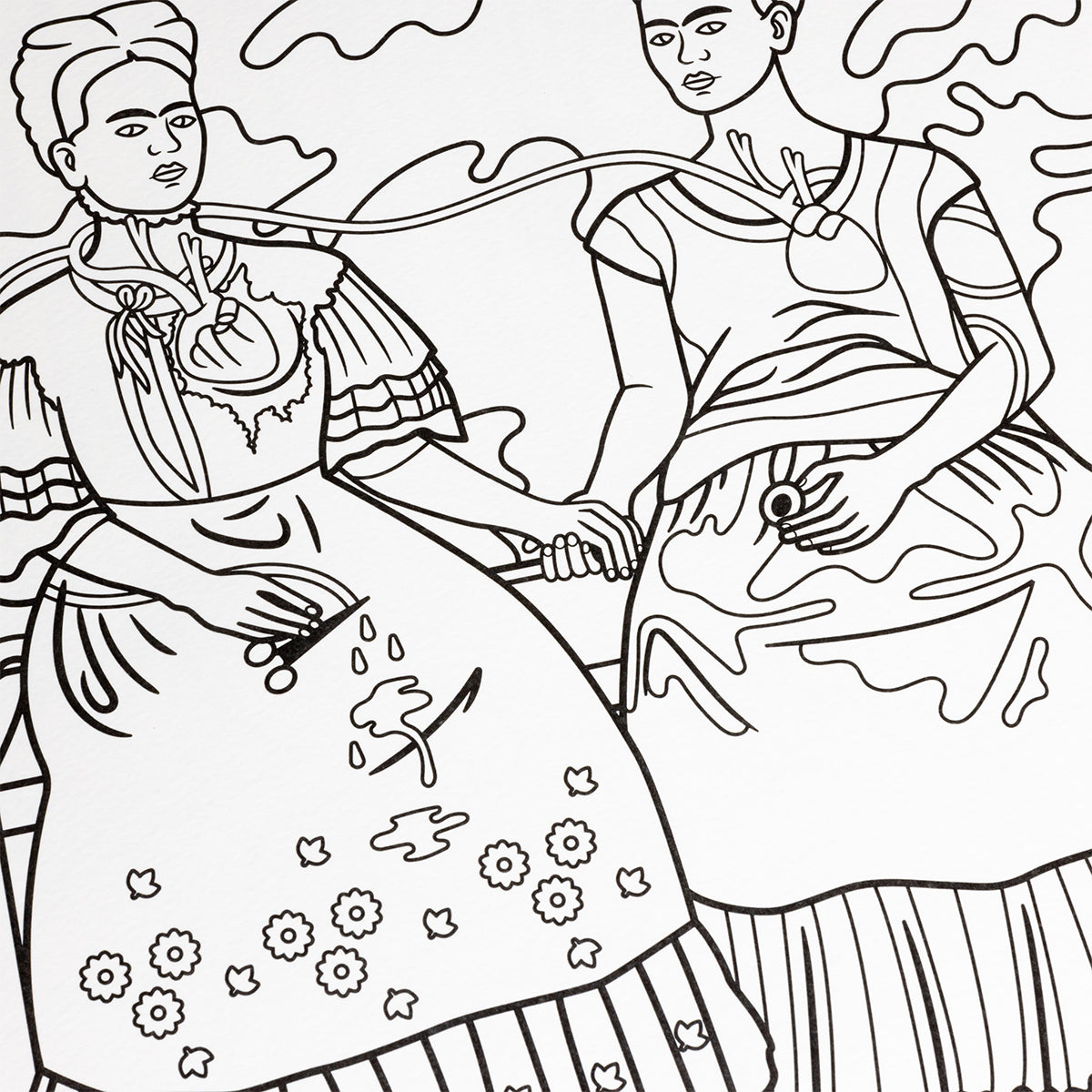 Today Is Art Day Colouring Book Frida Kahlo