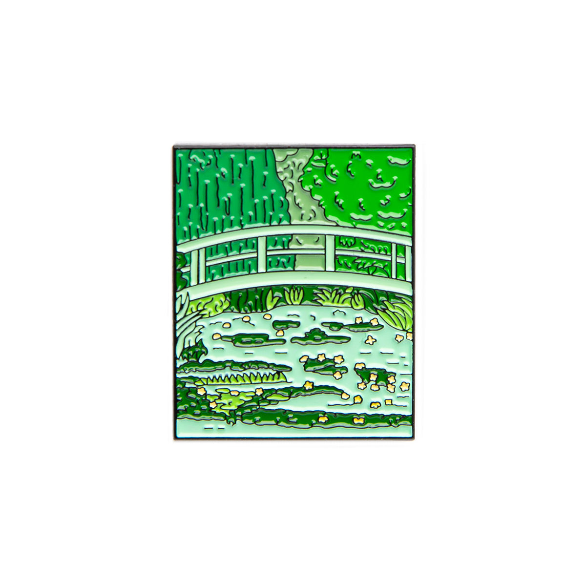 Today Is Art Day Enamel Pin Claude Monet Japanese Bridge