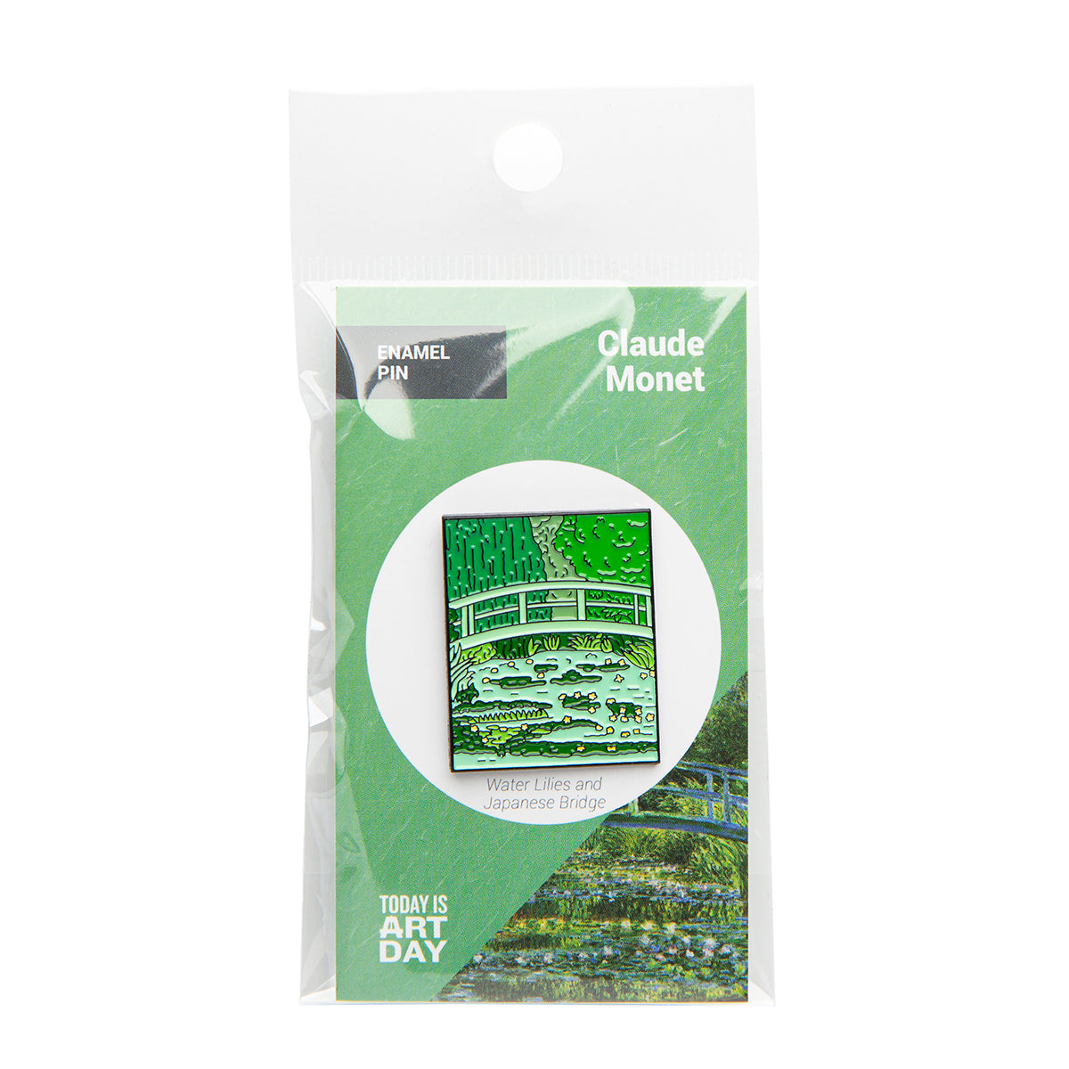 Today Is Art Day Enamel Pin Claude Monet Japanese Bridge