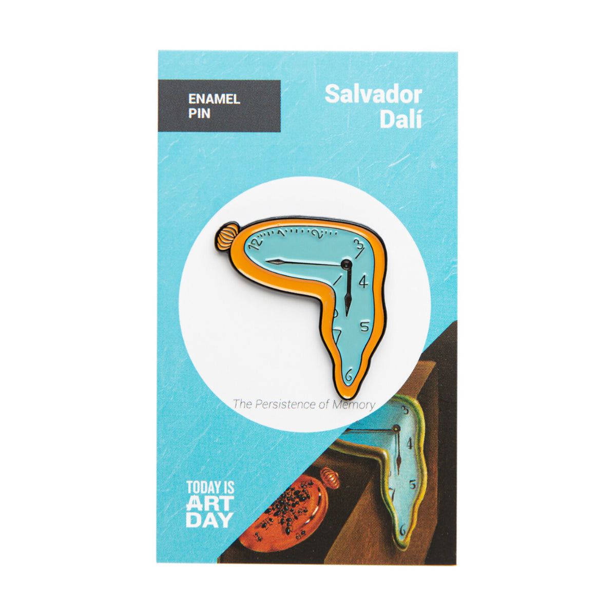 Today Is Art Day Enamel Pin Dali Persistence of Memory